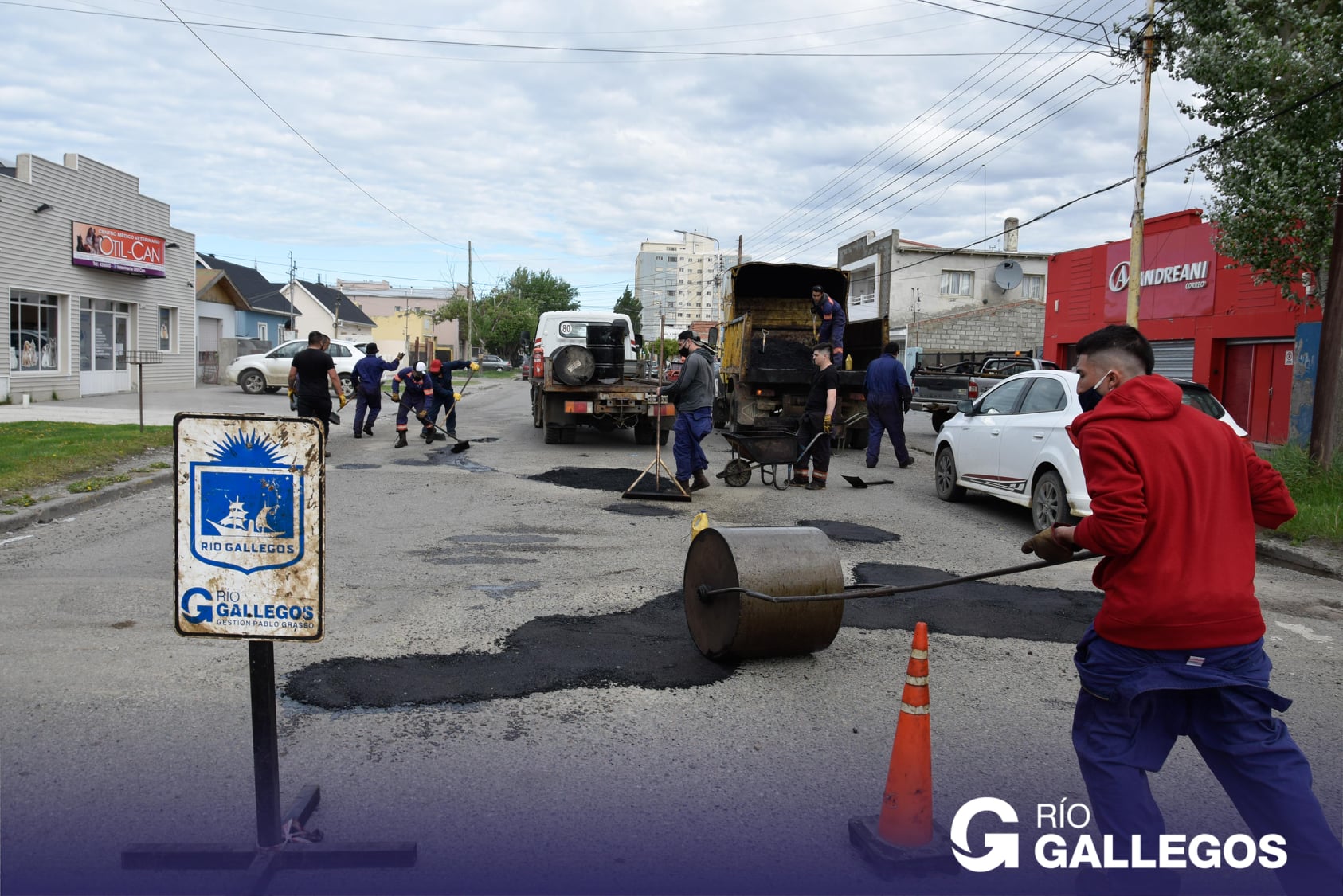 Bacheo en la ciudad