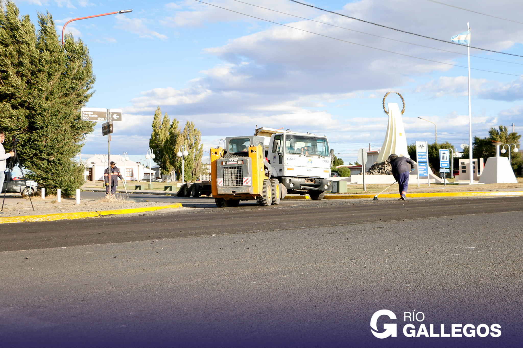 Habilitación de Av. San Martin y rotonda Samora