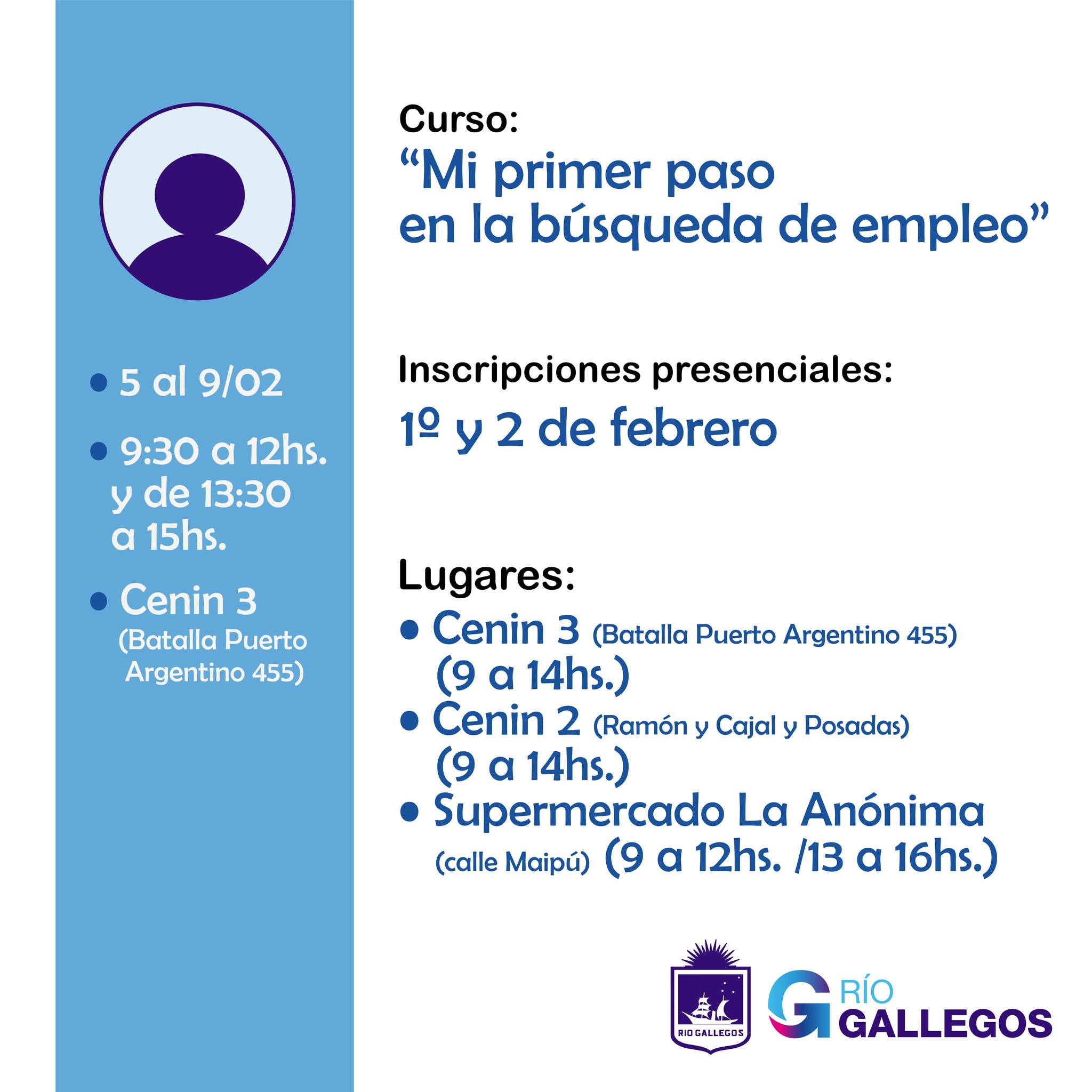 noticiaspuertosantacruz.com.ar - Imagen extraida de: https://www.riogallegos.gob.ar/noticias/iniciaron-las-inscripciones-presenciales-para-el-curso-mi-primer-paso-en-la-busqueda-de-empleo/